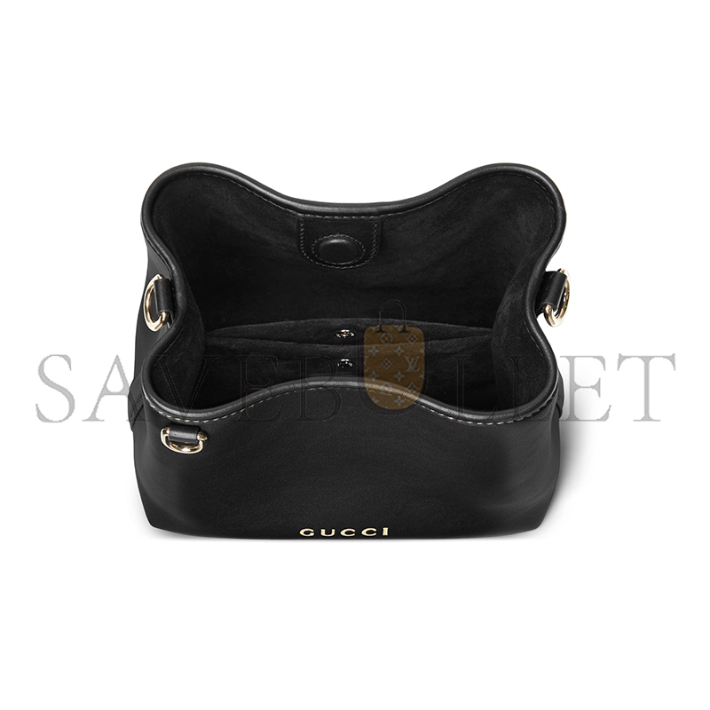 GUCCI GG EMBLEM MINI BUCKET BAG 815118 (19*18*11cm)